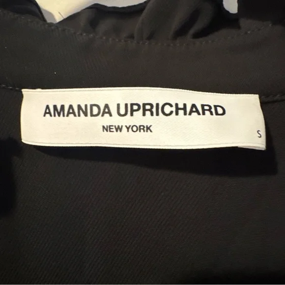 Amanda Uprichard Saffron Black Long Sleeve Mini Dress | S - Picture 4 of 6